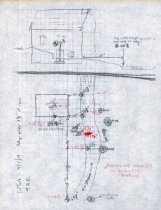 DeTurk House, topographical drawing with elevations & water levels (2009)