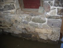 Restored DeTurk kitchen pier and foundation (2009)