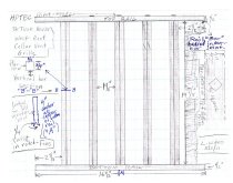 DeTurk House, Field notes drawing of reconstructed vent grille (2011)
