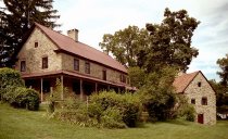 Keim house and ancillary building, SW perspective view (c.1990)