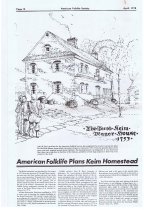 Keim Farmstead, article re: American Folklife Society Plans (1975)