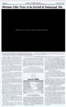 Keim Cider press, article re: relocation (1975)