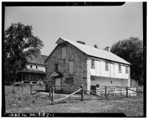 Keim Barn, southwest perspective view (1941)