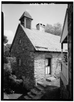 Keim ancillary building, northwest perspective view (1958)