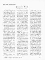 Keim, Family History, Page #1 (1979)