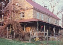 Keim House, southwest perspective view (c.1990)