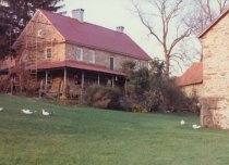Keim House, southwest perspective view (c.1990)