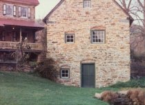 Keim ancillary building, detail of south elevation view (c.1990)
