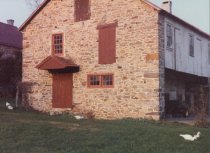 Keim barn, southwest perspective view (c.1990)