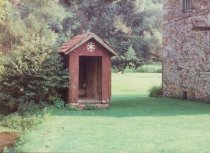 Keim Outhouse, northeast perspective view (c.1990)