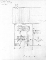Keim House, unfiled HABS field notes drawing, page#1 (1984)