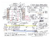 #1: Jacob Keim House, reconstructed cellar entry, field notes drawing #1