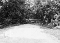 Morlatton Village, former access ramp to covered bridge (1969)