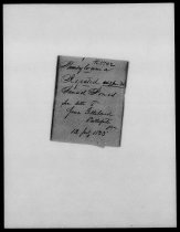 Image#11: Document of "Unofficial" Rejection for Military Pension