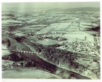 Aerial view of Morlatton Village, Oley Valley and Amity Township