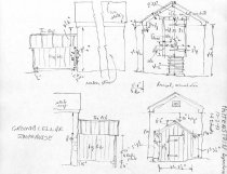 Hottenstein Smokehouse, unfiled HABS field notes, Page #1 (1991)