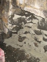 Michael Fulp House, interior cellar foundation wall restoration, #1161