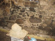 Michael Fulp House, interior cellar foundation wall restoration, #1167