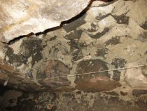 Michael Fulp House, interior cellar foundation wall restoration, #1173