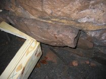 Michael Fulp House, interior cellar foundation wall restoration, #615