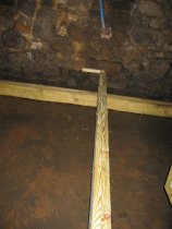 Michael Fulp House, interior cellar foundation wall restoration, #610