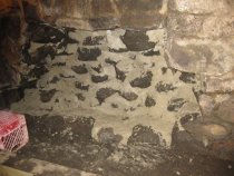 Michael Fulp House, interior cellar foundation wall restoration, #1160