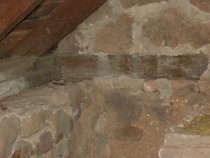 Fulp (Bridge Keeper's) House, interior view SE plate tie, #208 (2010)