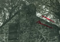 Michael Fulp House, detail of south gable wall (c.1966)