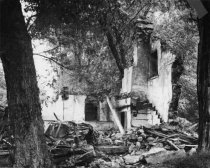 Michael Fulp House, NW perspective view of surviving masonry walls (1967)