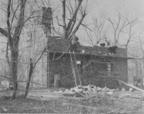 Michael Fulp House, SE perspective view during restoration (1970)