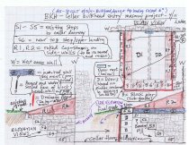Fulp (Bridge keeper's) House, as-built drawing of cellar entry (2011)
