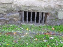 Michael Fulp House, replacement cellar vent grille (2011