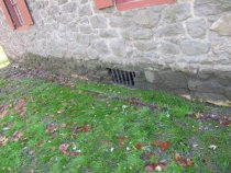 Michael Fulp House, replacement cellar vent grille (2011
