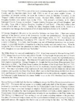 George Douglass House, Pendleton essay, page #1 (2003)