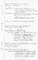 George Douglass, genealogical info, page #1