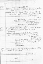 George Douglass, general info, Theresa Beard Notes, page#5