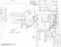 George Douglass House, unfiled HABS field notes drawings, #13 (1990)
