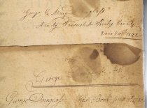 George Douglass, combined inscriptions from separate pages (1783 & 1822)