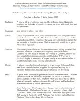 General Info,Textiles glossary, page #1 (2013)