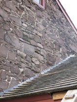#15, 7048- Douglass house gable wall masonry