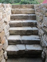 Image #12, 5339: reconstructed cellar steps and side-walls