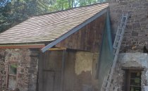 Image #23, 5540: Board-sheathed half-gable on Douglass 19th century additio