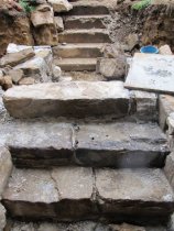 Image #7, 5042: 3 new stone steps; old concrete steps above [removed]
