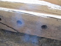 Image #9, vent-bar mortises in header