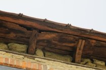 #6, 4140: radial-sawn ["coved"] attic floor-joist ends