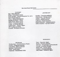 Herbs Planted in  Mouns Jones House re-created herb garden