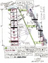 Detail includes the hand rail and support posts, with approxima