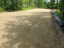 #5, 8773: Completed White Horse parking area top-dressed with 2A gravel