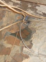 #11, 8/9/13, 796: Electrical conduit through restored cellar pier