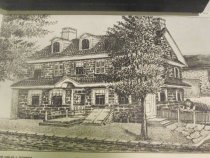 #8, photo 120820: Weygandt House, with plastered cove cornice